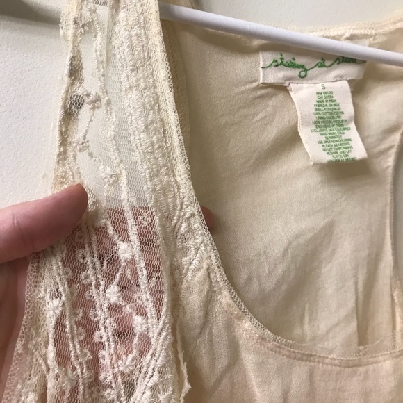 Ivory and Lace Urban Outfitters Dress - Picture 2 of 3